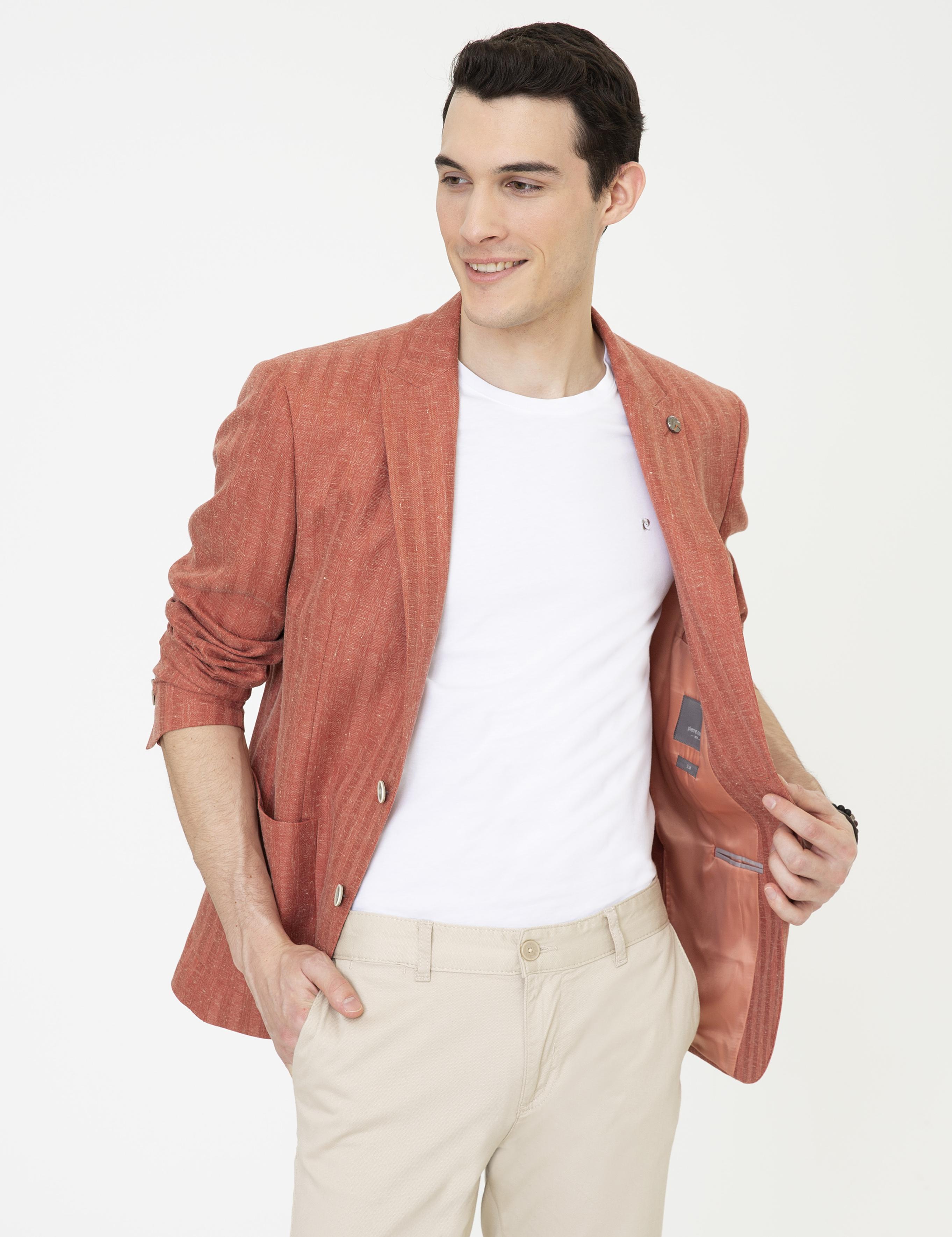 Kiremit Slim Fit Ceket