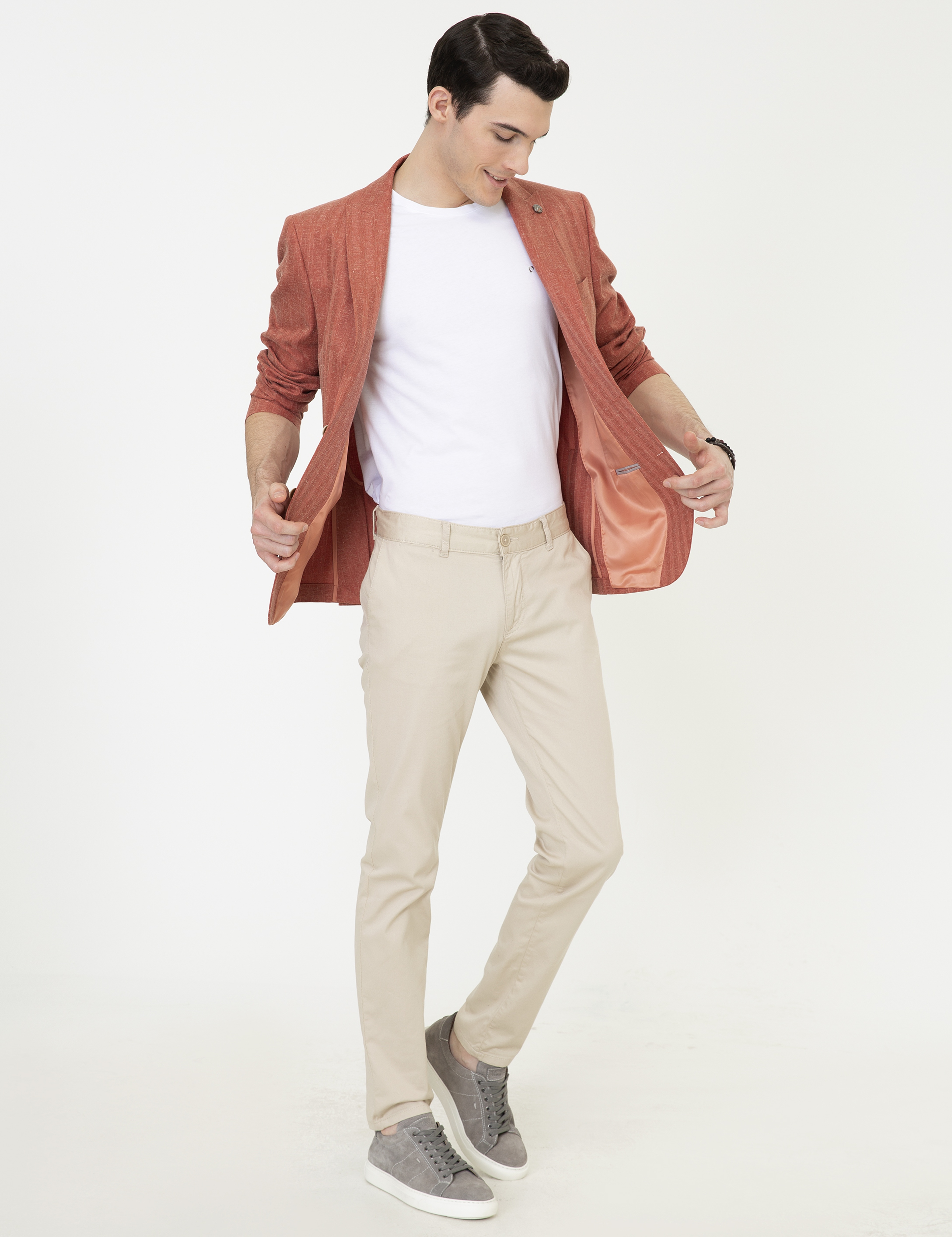 Kiremit Slim Fit Ceket - Image 5