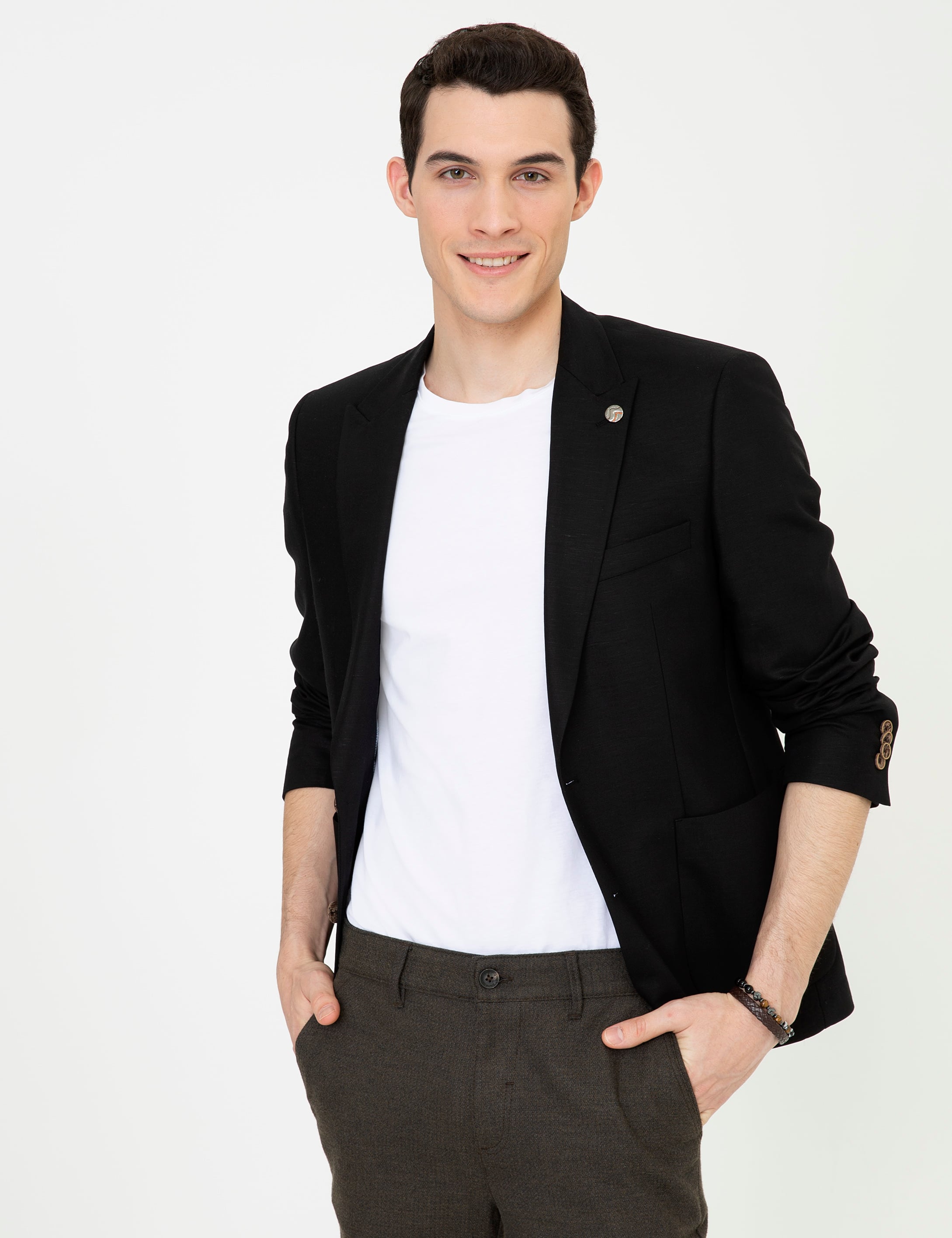 Siyah Ex. Slim Fit Ceket
