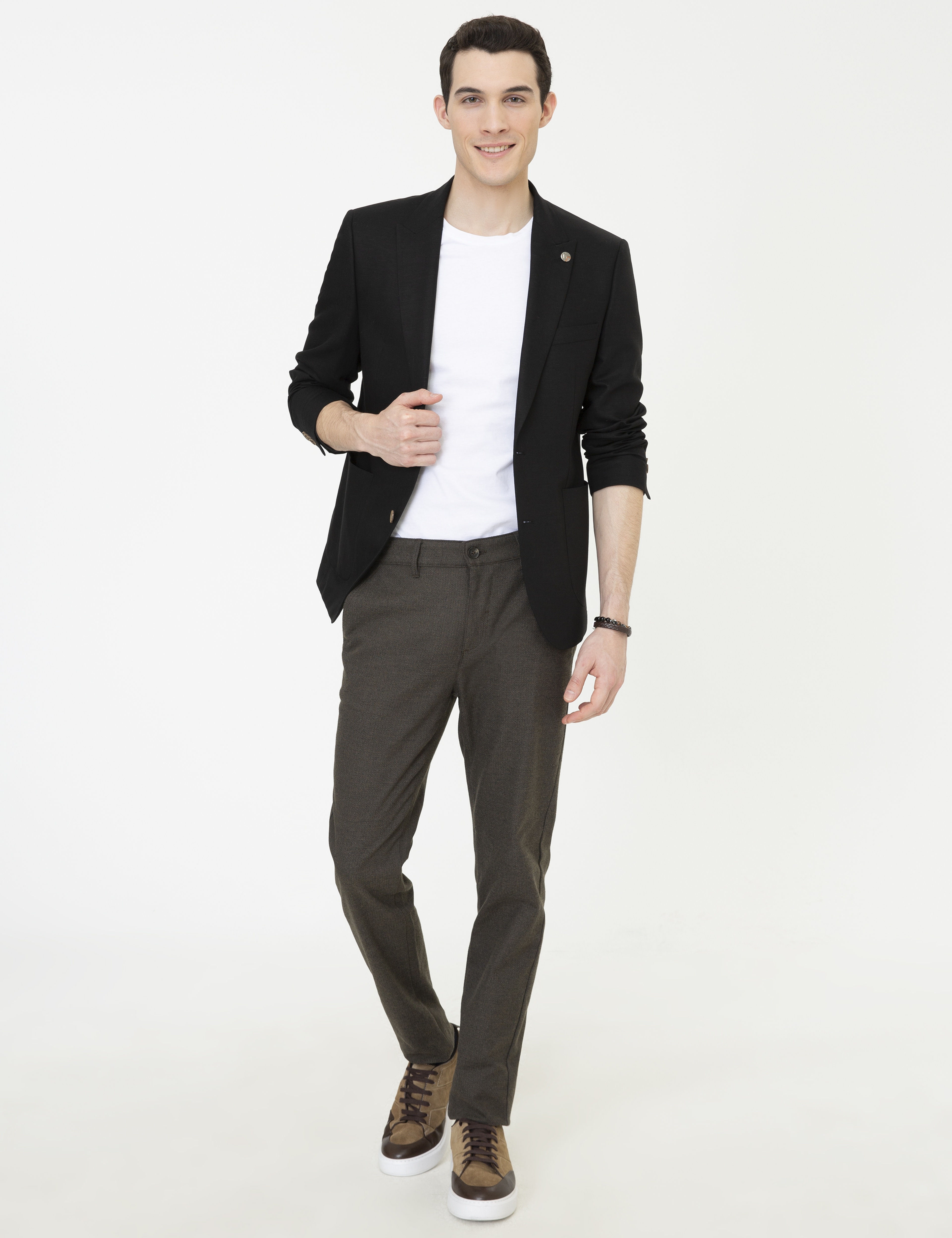 Siyah Ex. Slim Fit Ceket - Image 5