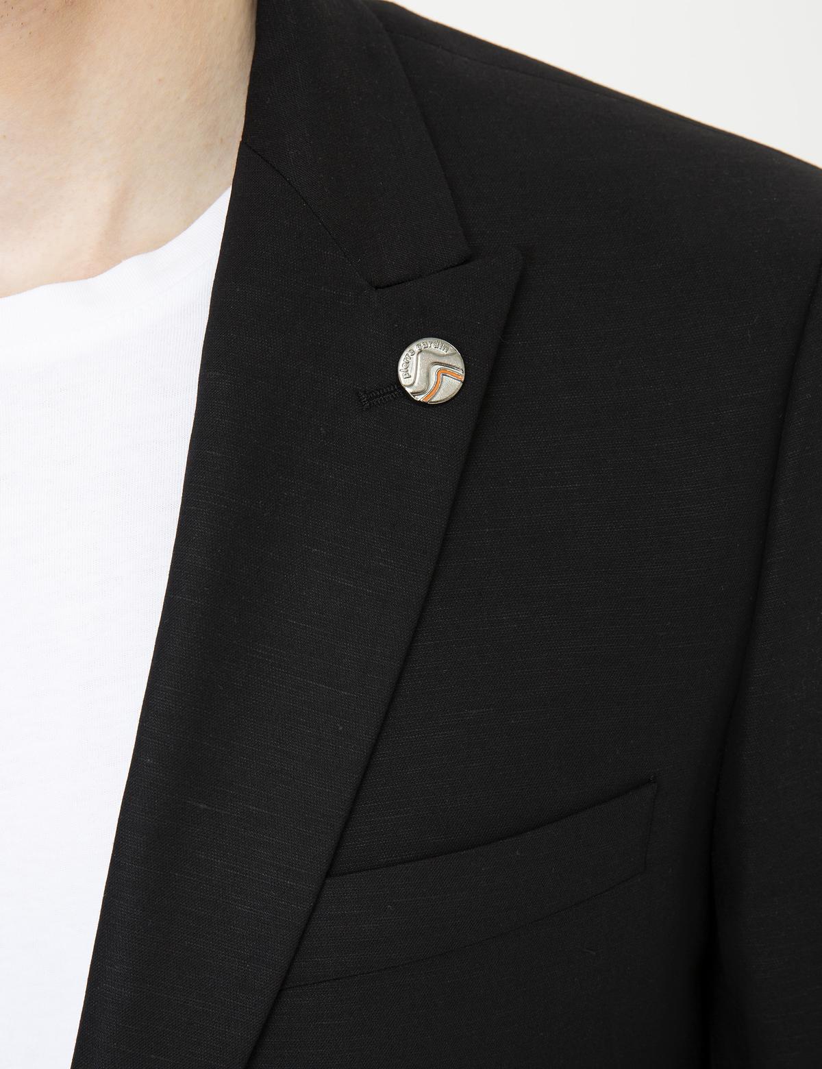 Siyah Ex. Slim Fit Ceket - 50247497080