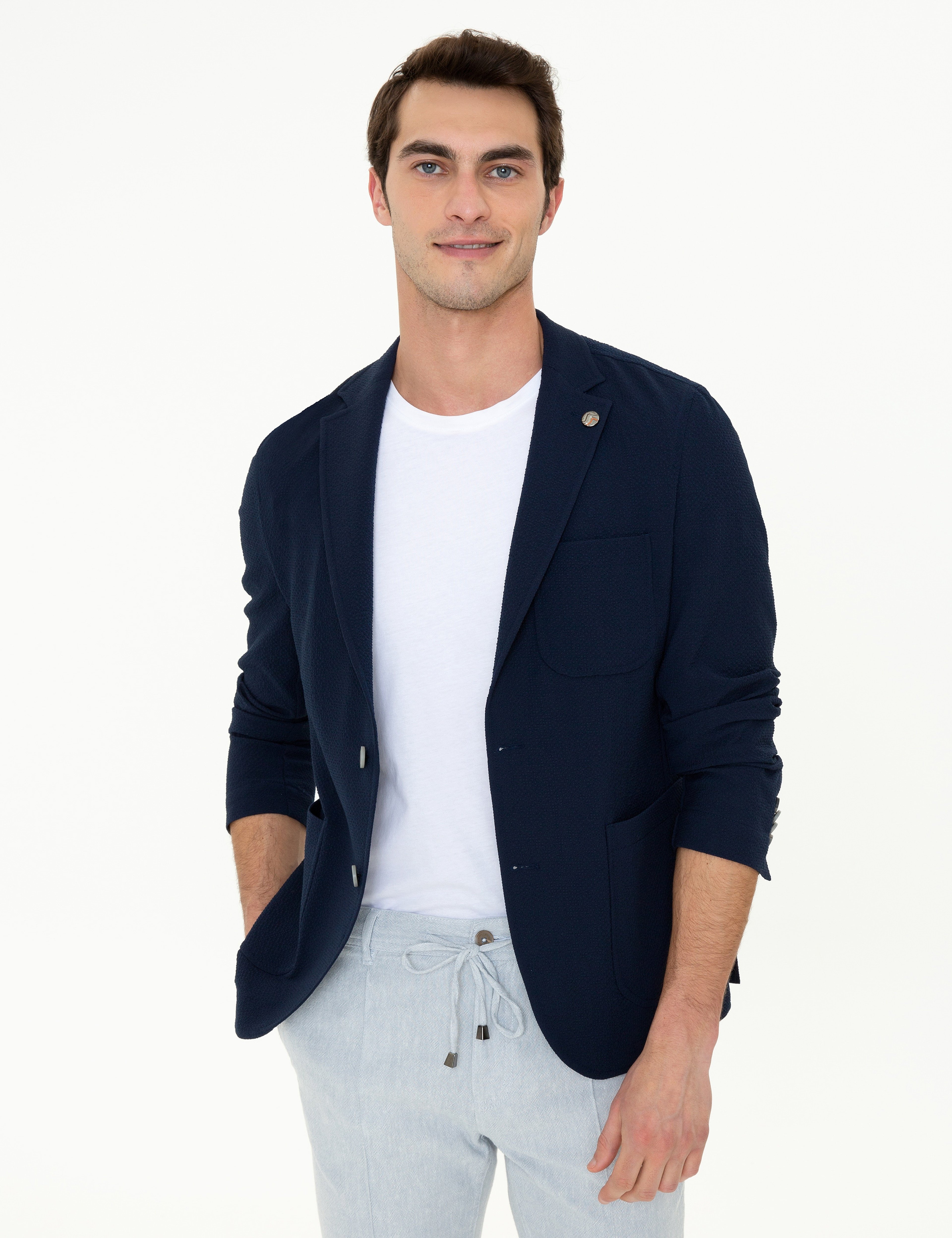 Lacivert Ex. Slim Fit Ceket - Image 3