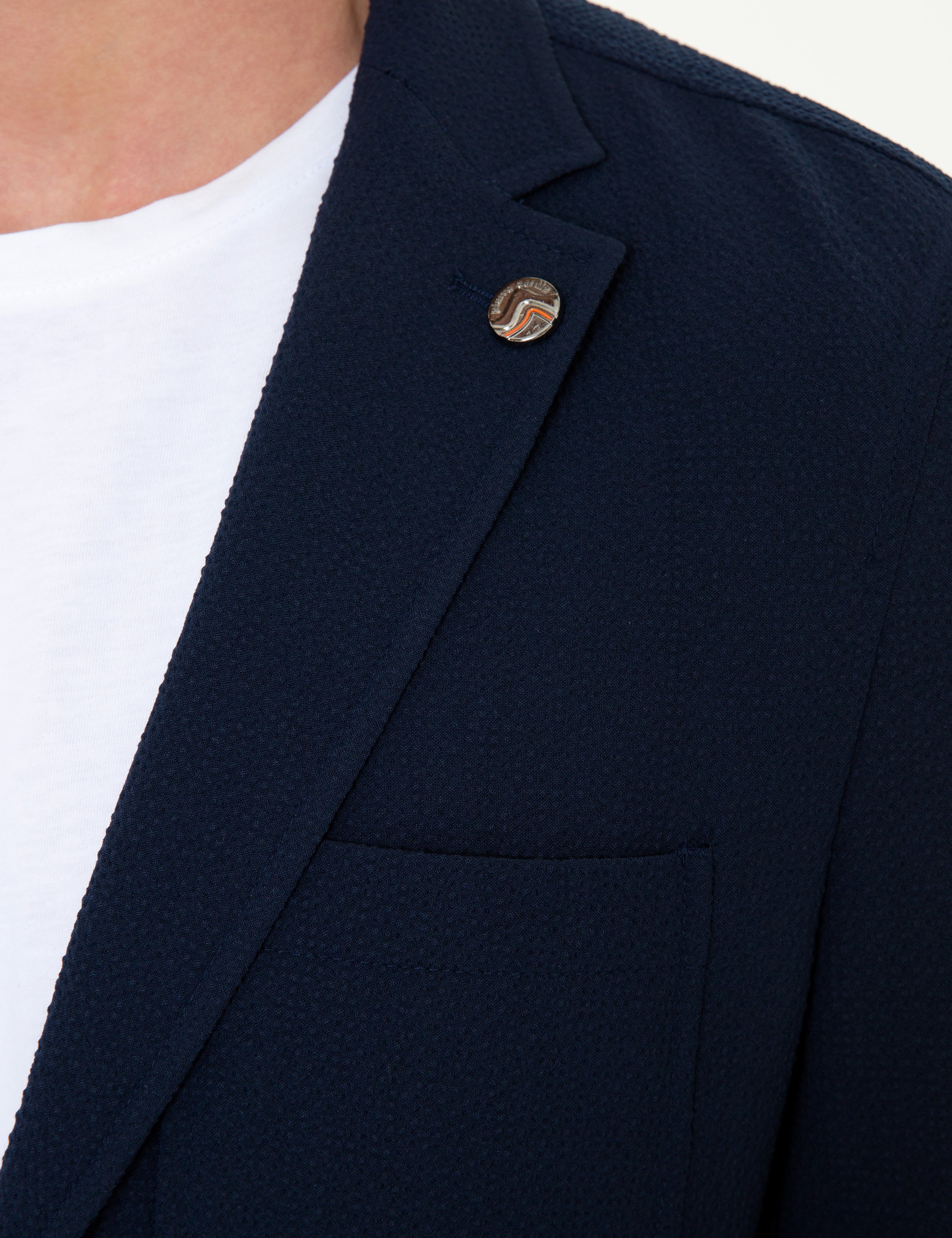Lacivert Ex. Slim Fit Ceket - Image 7