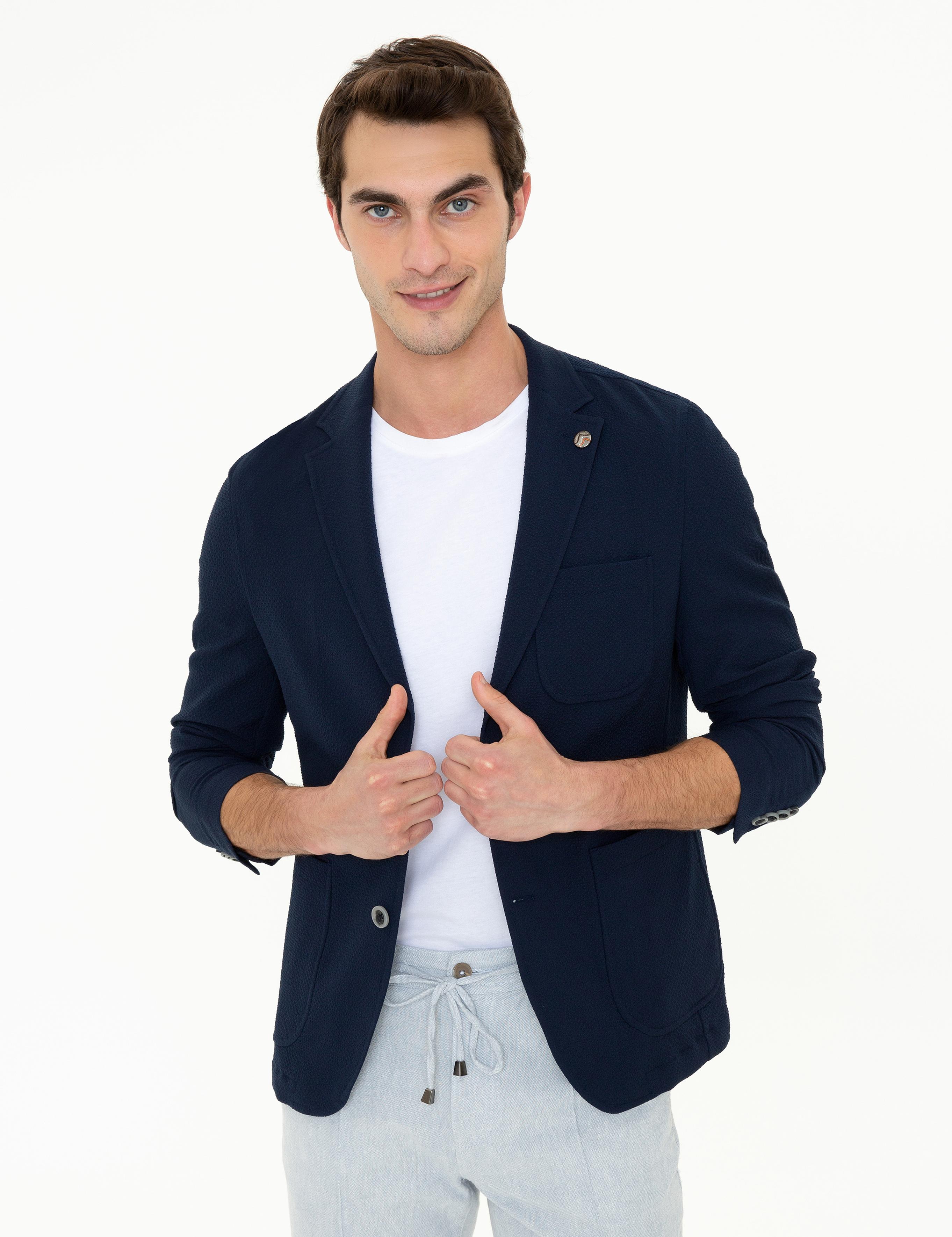 Lacivert Ex. Slim Fit Ceket