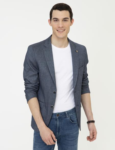 Lacivert Ex. Slim Fit Ceket - 50247598008