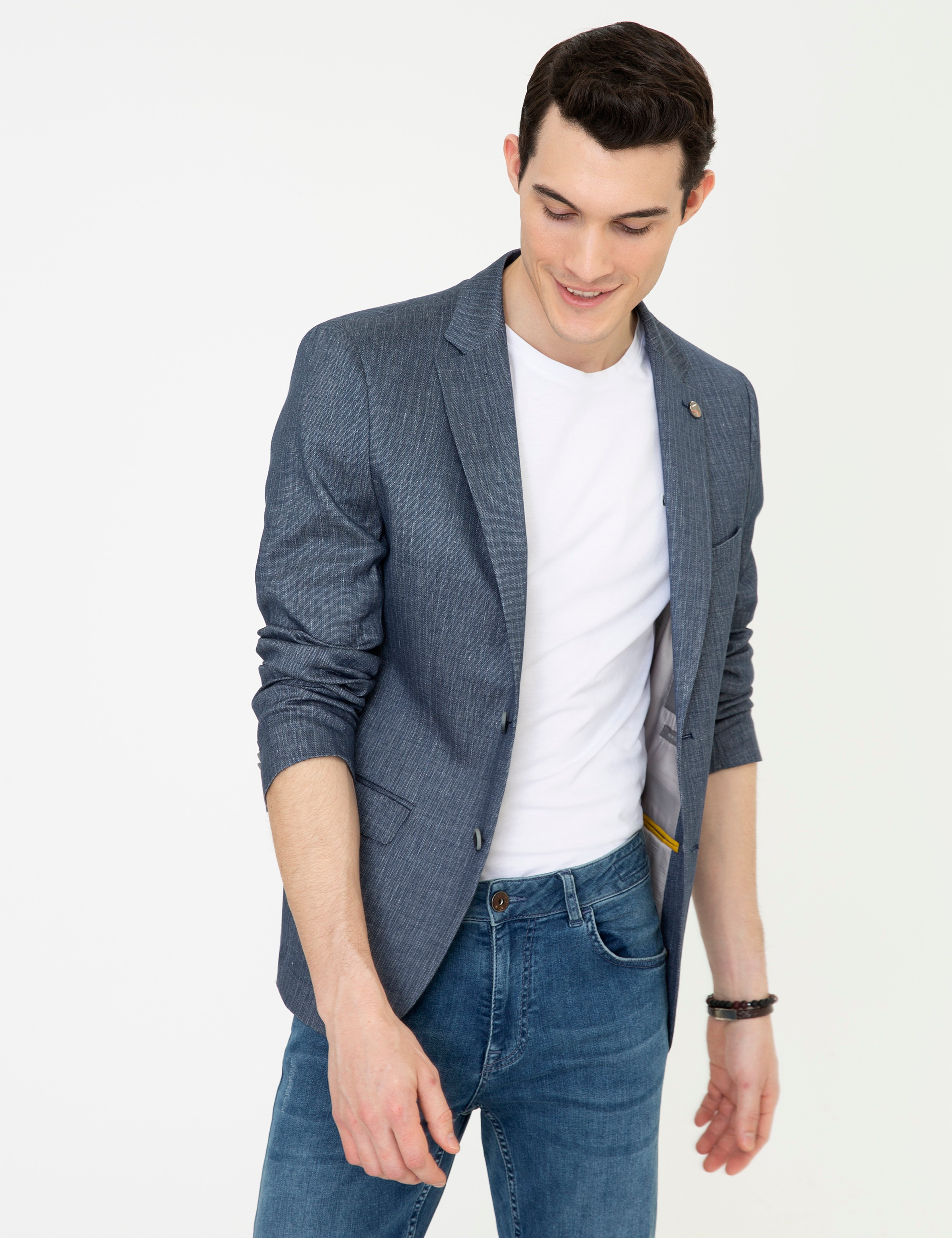 Lacivert Ex. Slim Fit Ceket - Image 3
