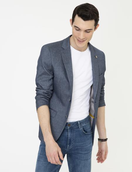 Lacivert Ex. Slim Fit Ceket - 50247598008