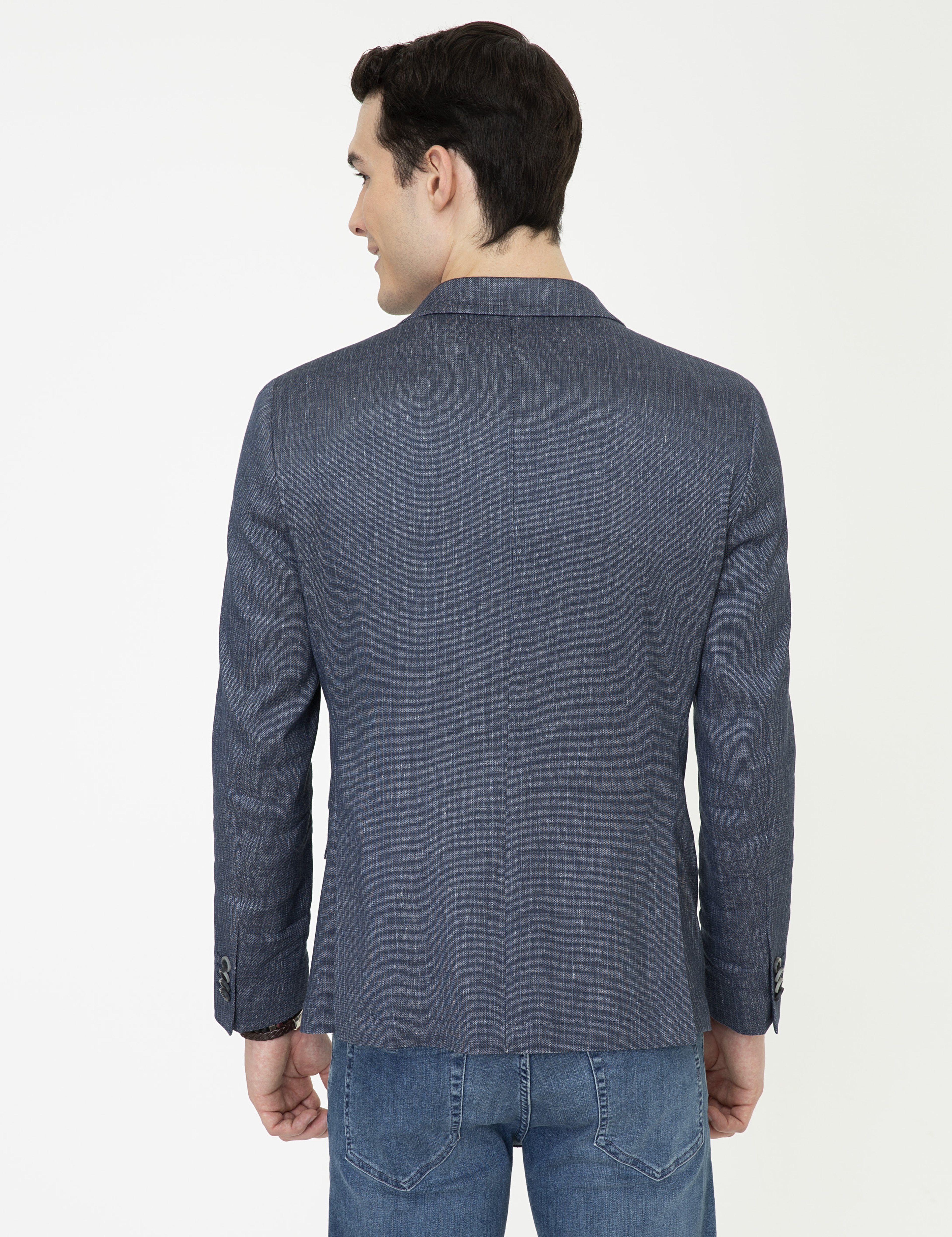 Lacivert Ex. Slim Fit Ceket - Image 5