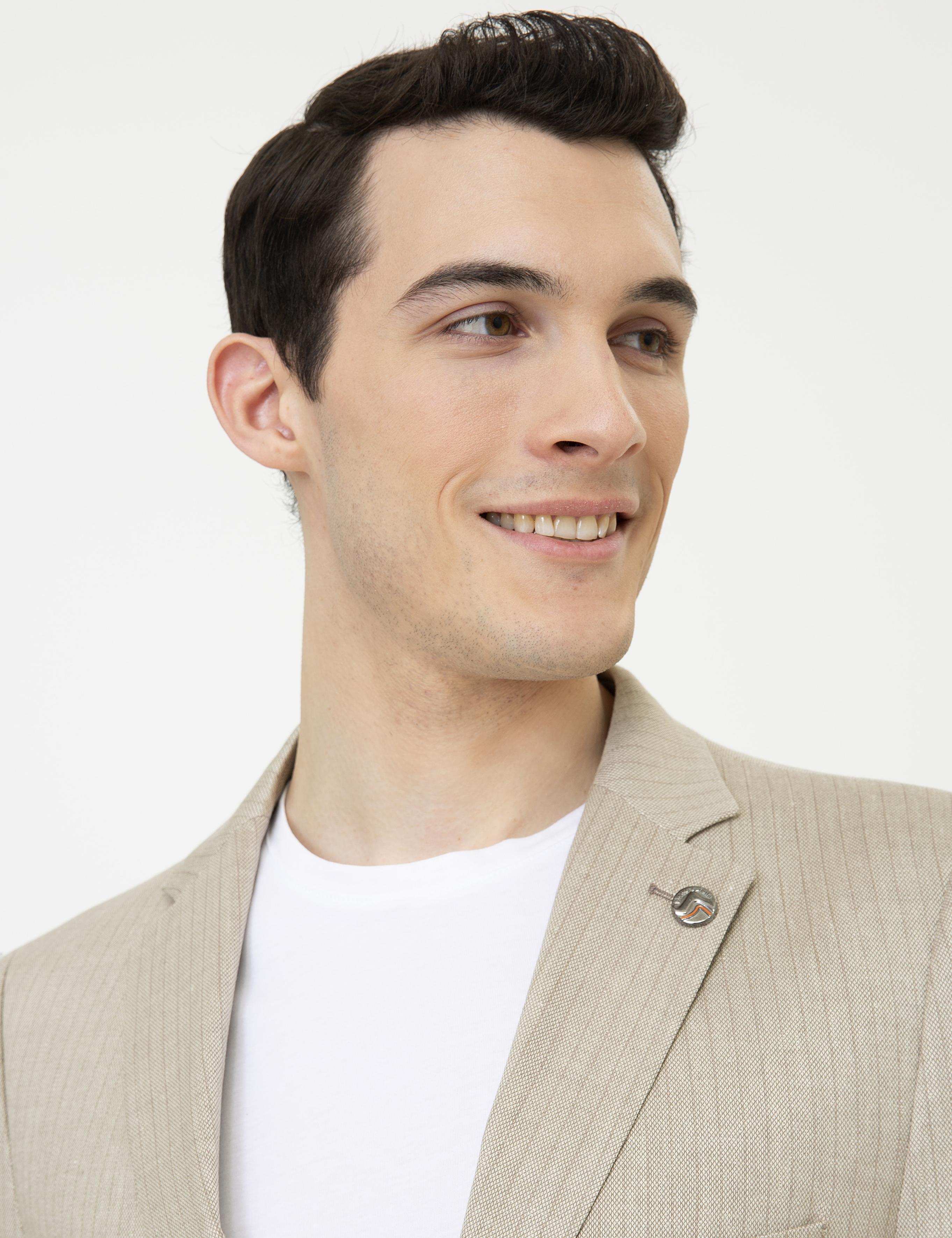 Açık Kahverengi Ex. Slim Fit Ceket