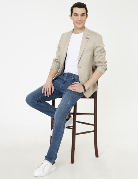 Açık Kahverengi Ex. Slim Fit Ceket - 50247598047