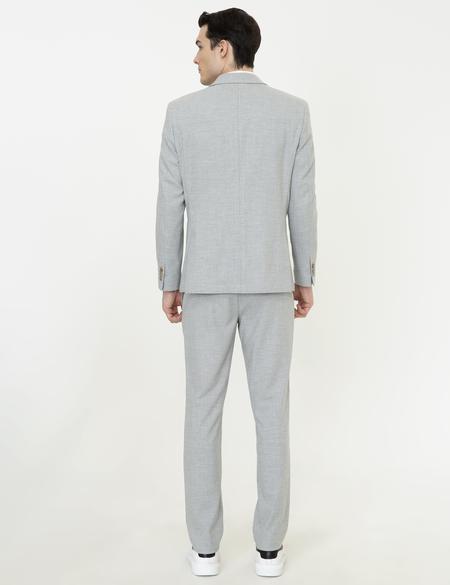Gri Slim Fit Takım Elbise - 50248029011