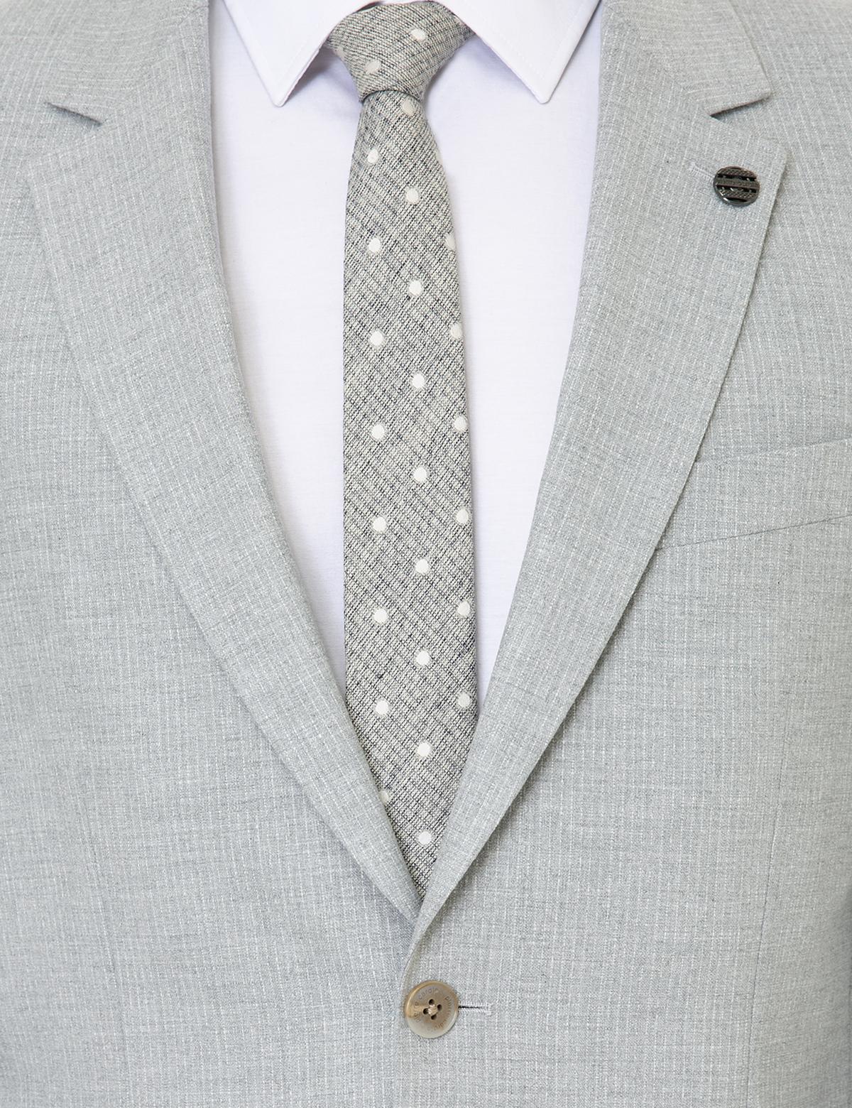 Gri Slim Fit Takım Elbise - 50248029011