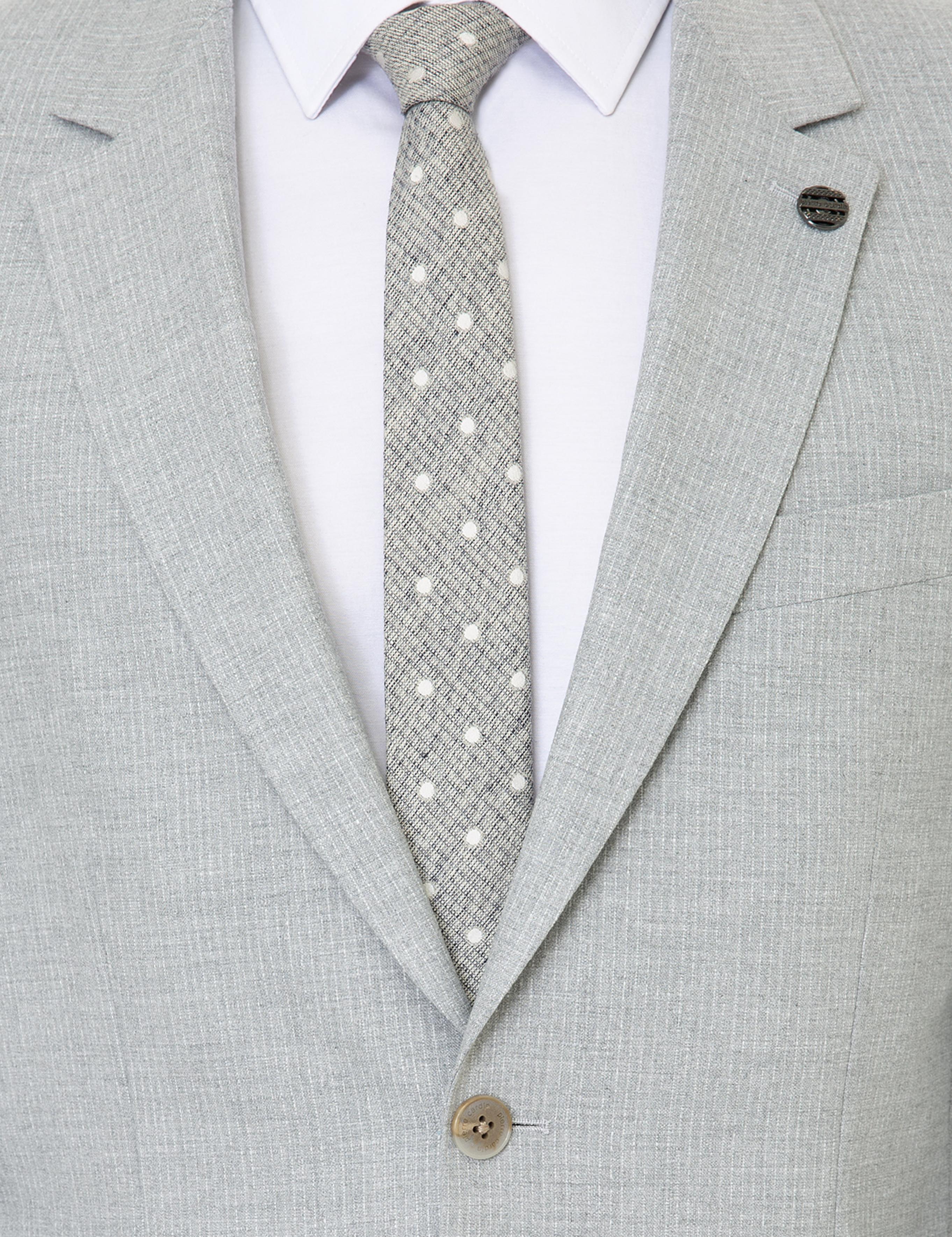 Gri Slim Fit Takım Elbise