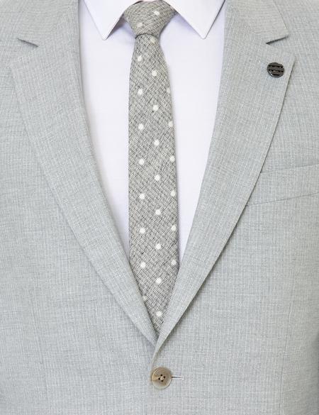 Gri Slim Fit Takım Elbise - 50248029011