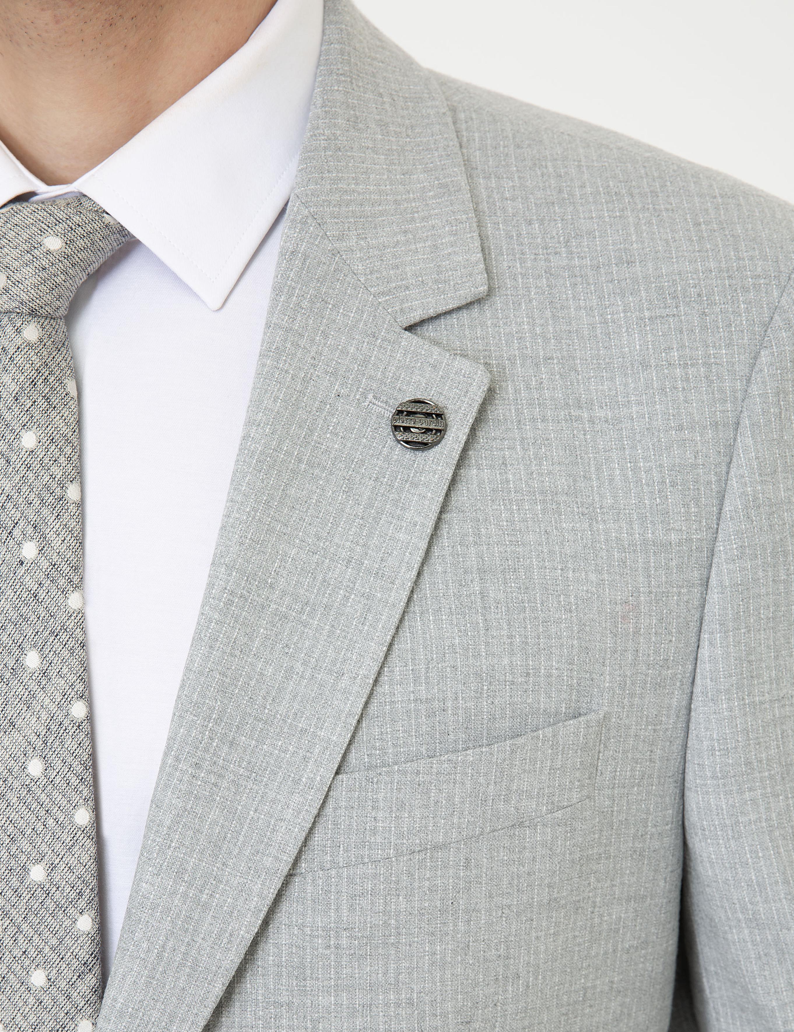 Gri Slim Fit Takım Elbise