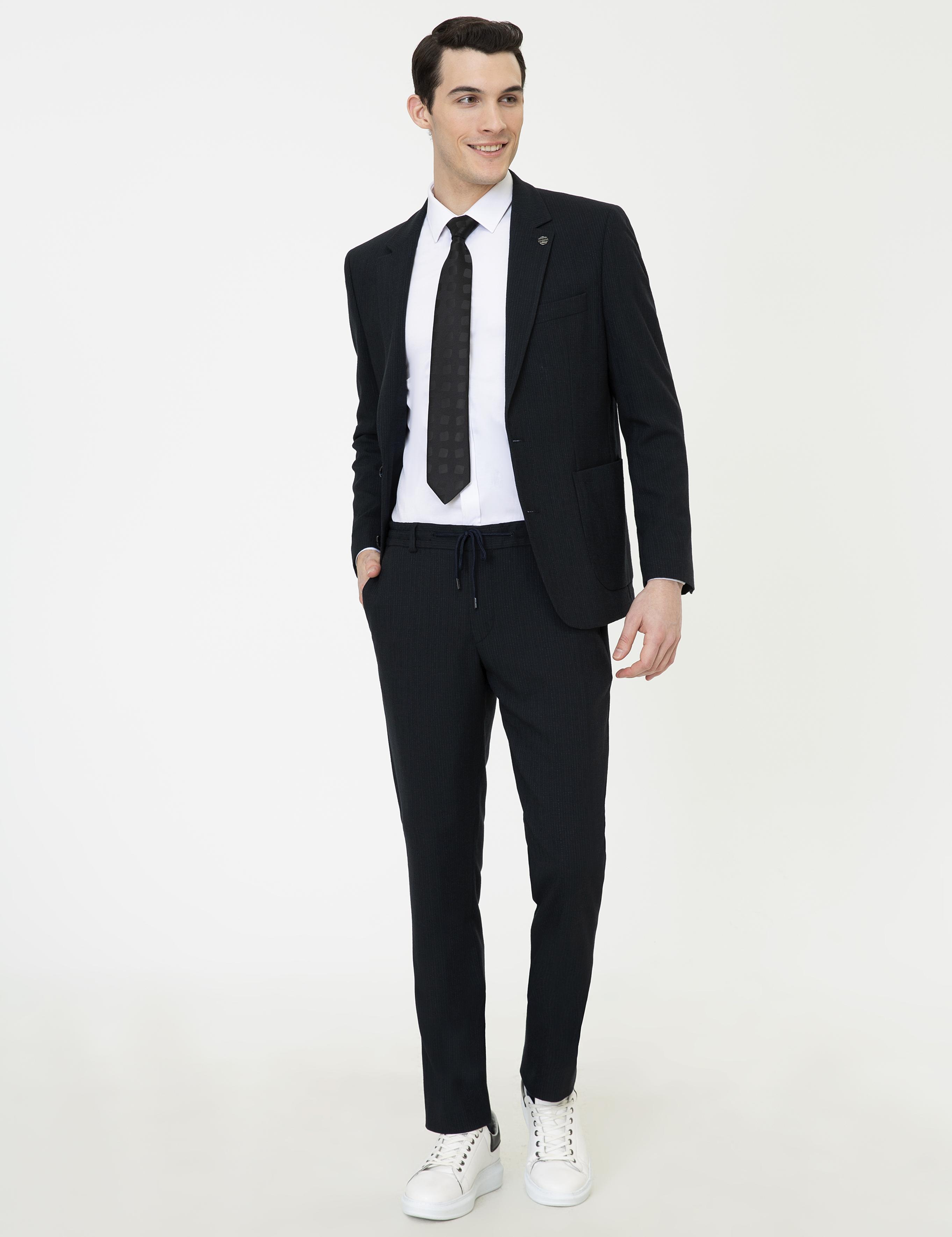 Lacivert Slim Fit Takım Elbise