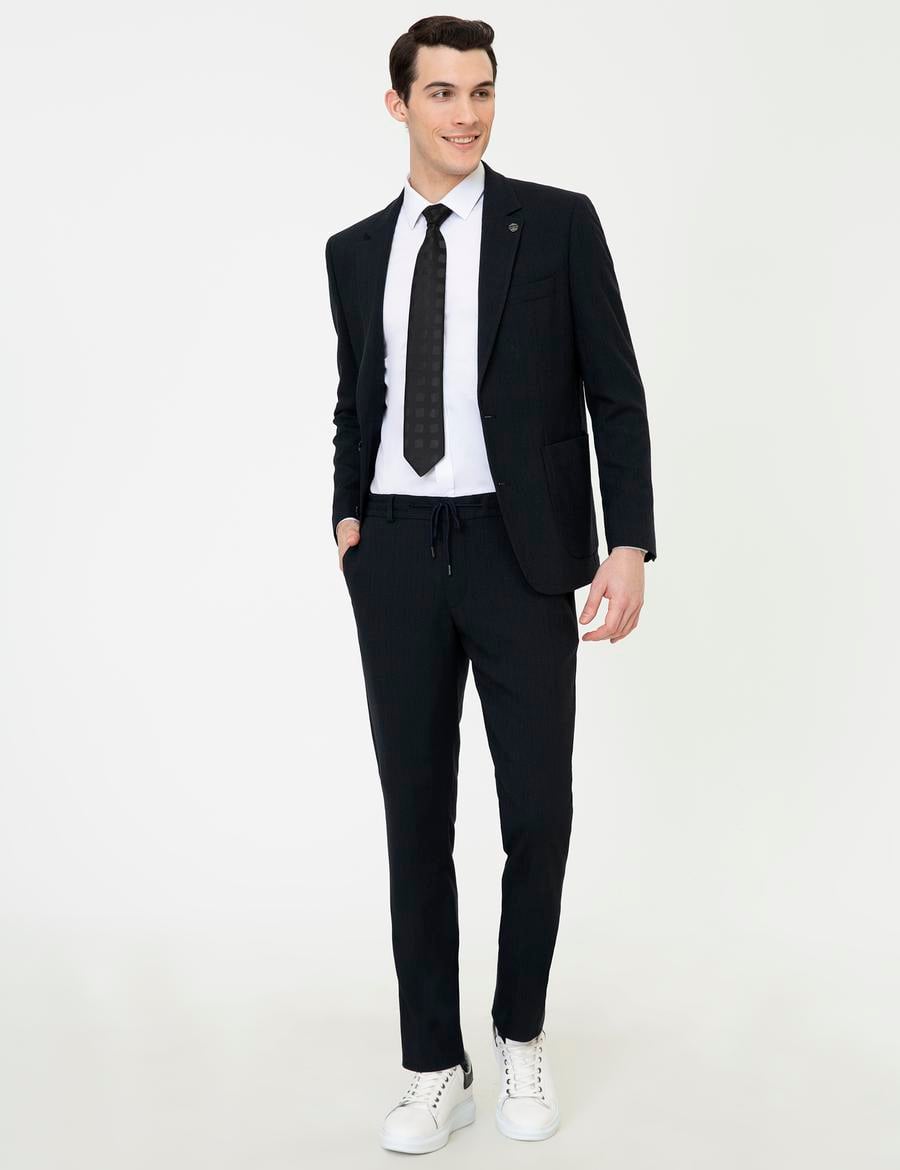 Lacivert Slim Fit Takım Elbise