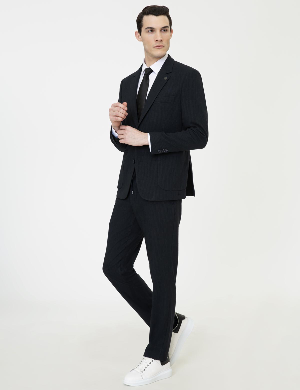 Lacivert Slim Fit Takım Elbise - 50248029041