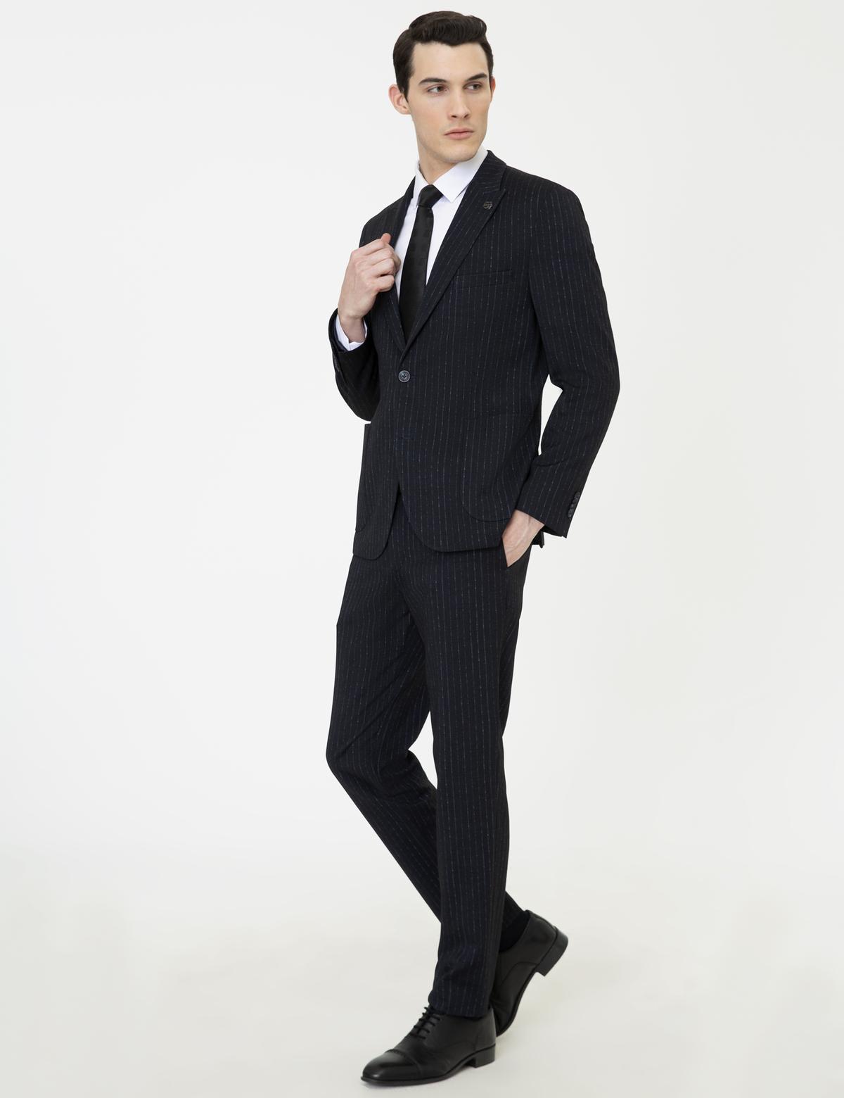 Lacivert Ex. Slim Fit Takım Elbise - 50250408044