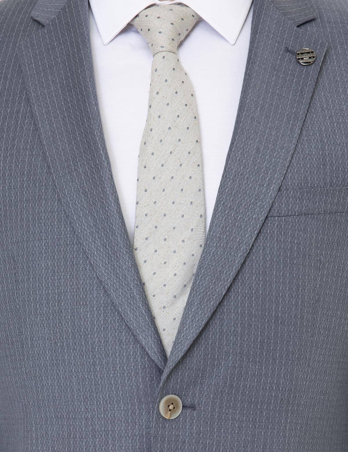 Gri Slim Fit Takım Elbise - 50251405005