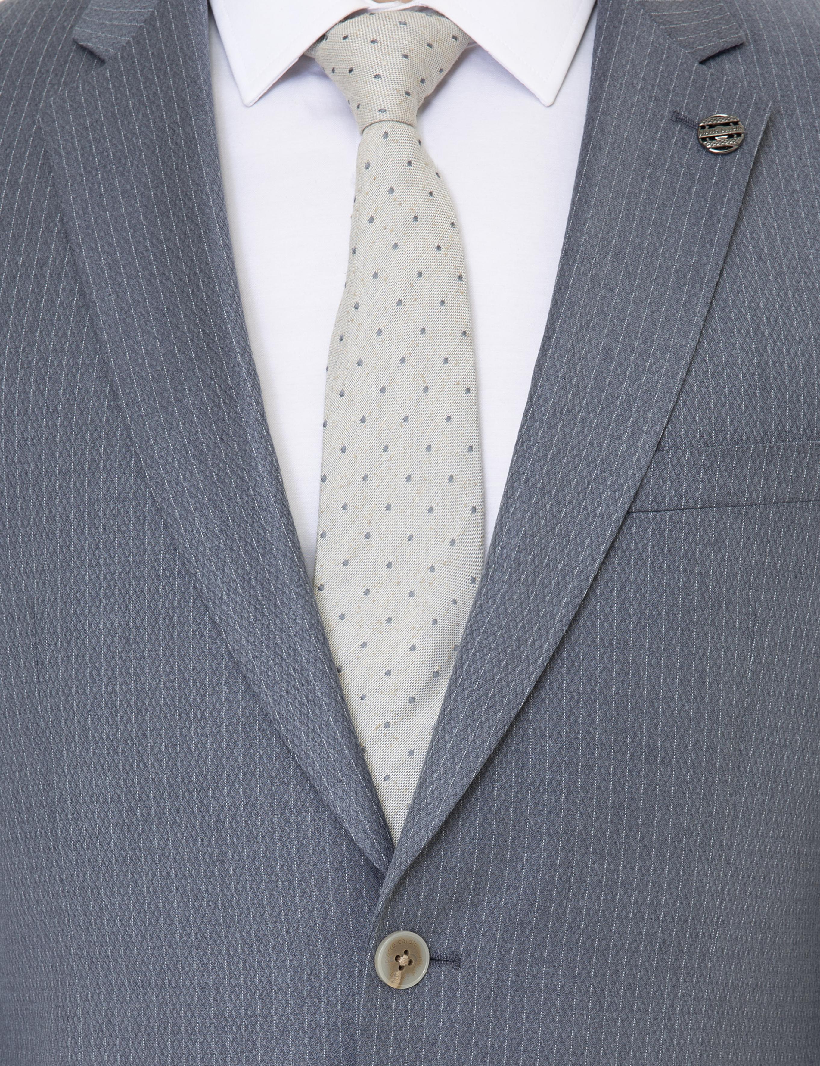 Gri Slim Fit Takım Elbise