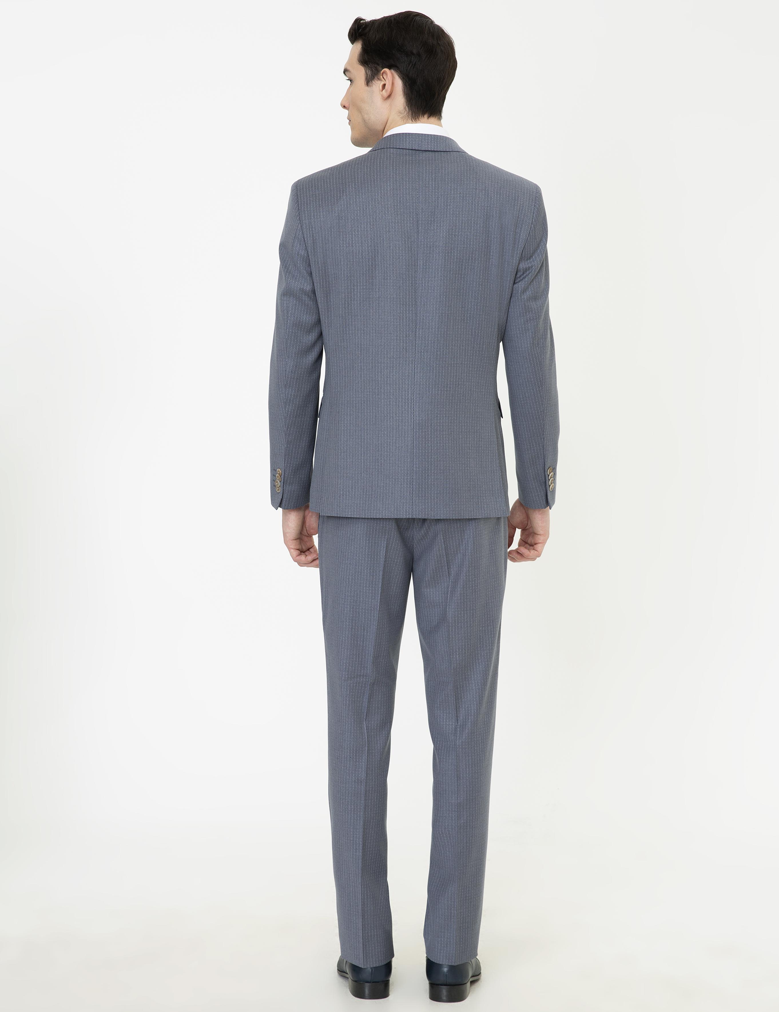 Gri Slim Fit Takım Elbise