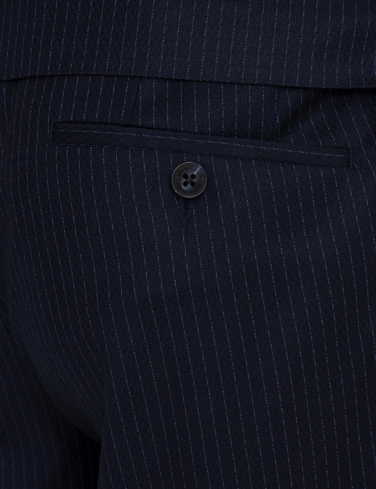 Lacivert Çizgili Slim Fit Takım Elbise - 50251405044