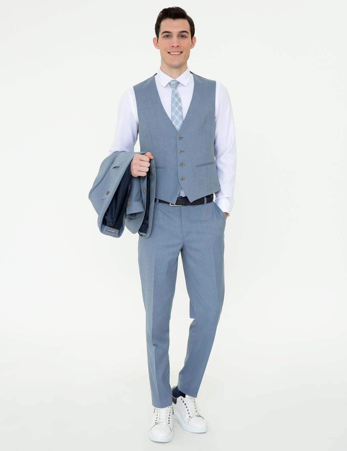 Açık Mavi Ex. Slim Fit Takım Elbise - 50251954047