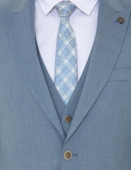 Açık Mavi Ex. Slim Fit Takım Elbise - 50251954047