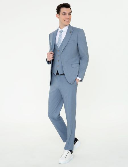 Açık Mavi Ex. Slim Fit Takım Elbise - 50251954047