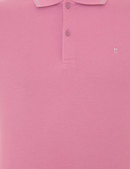 Gül Kurusu Slim Fit Polo Yaka Basic Tişört - 50252448104