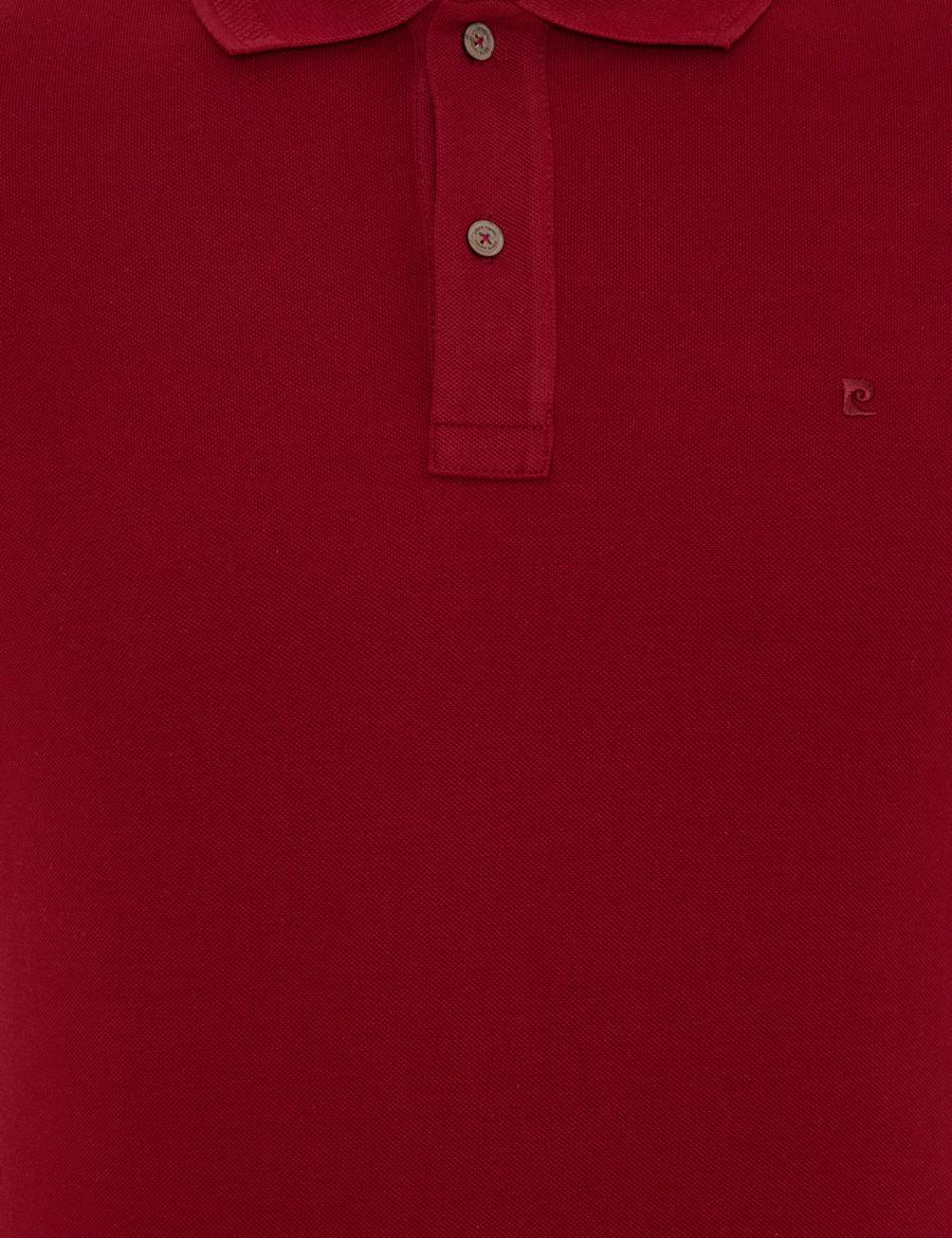 Bordo Slim Fit Basic Polo Yaka Tişört