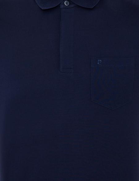Lacivert Regular Fit Polo Yaka Merserize Tişört - 50249893008