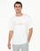 Ekru Comfort Fit Bisiklet Yaka Tişört