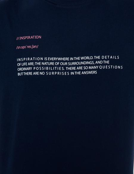 Lacivert Comfort Fit Baskılı Bisiklet Yaka Tişört - 50249707014