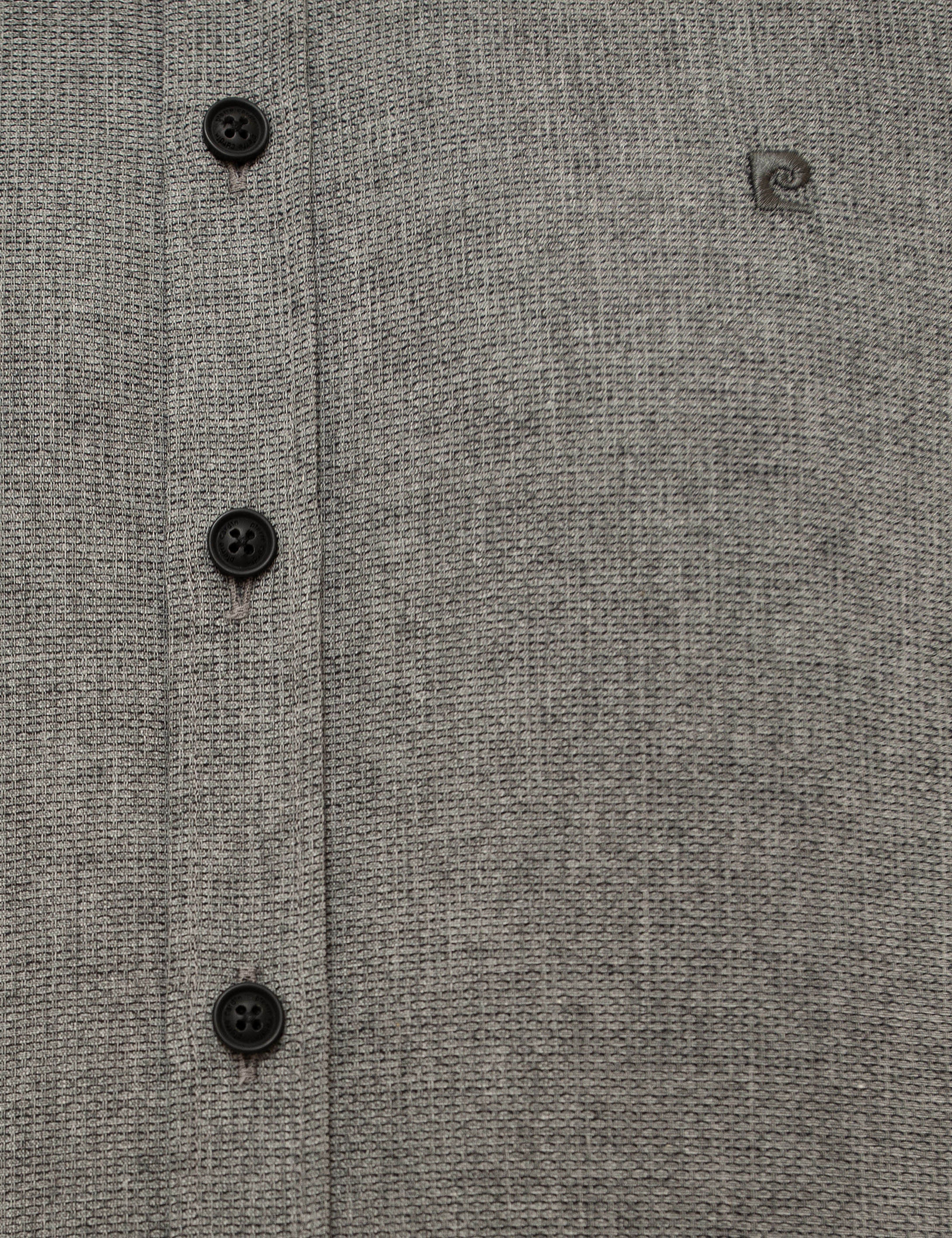 Gri Slim Fit Gömlek - Image 6