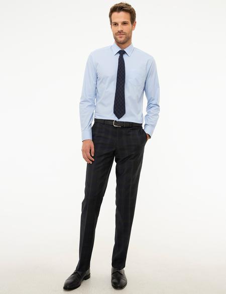 Açık Mavi Regular Fit Uzun Kollu Basic Gömlek - 50207625001