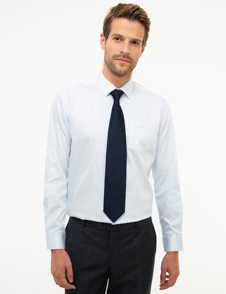 Açık Mavi Regular Fit Uzun Kollu Klasik Gömlek - 50207634008