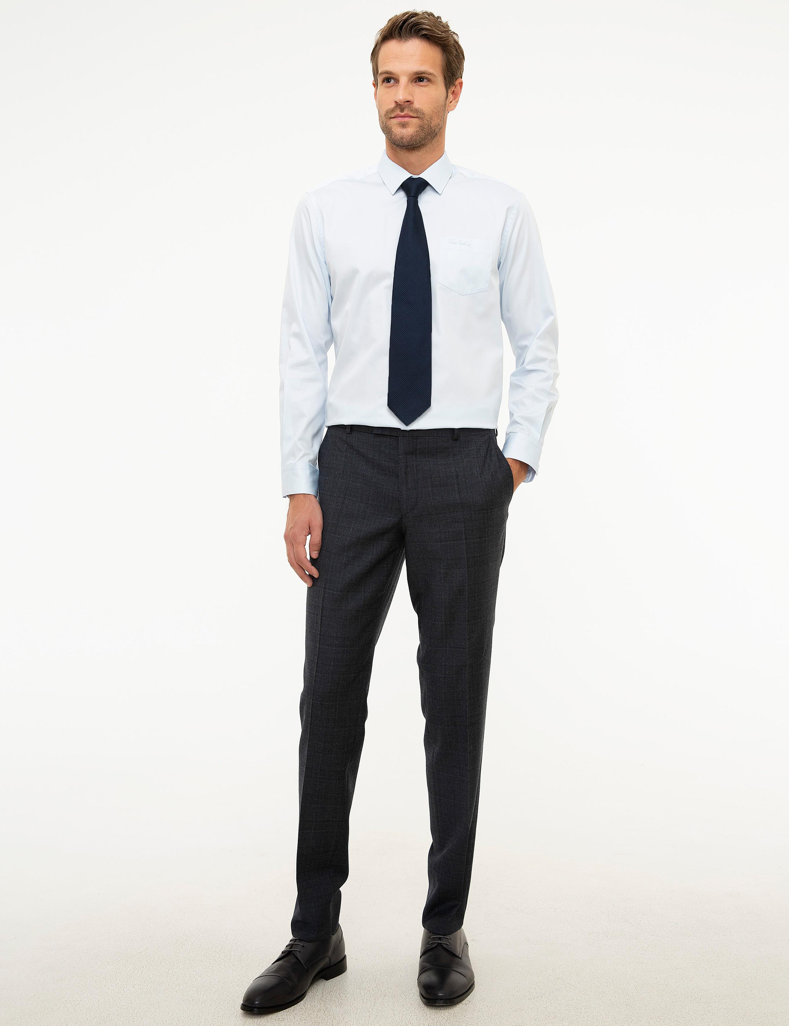 Açık Mavi Regular Fit Uzun Kollu Klasik Gömlek