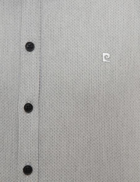 Gri Slim Fit Uzun Kollu Gömlek - 50209255008