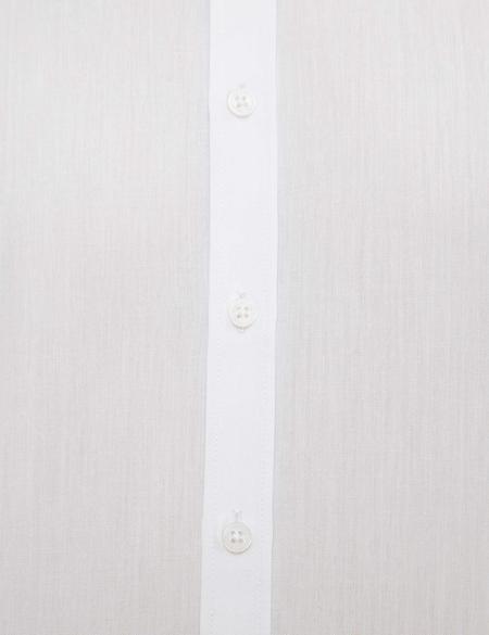 Beyaz Slim Fit Armürlü Gömlek - 50209662005