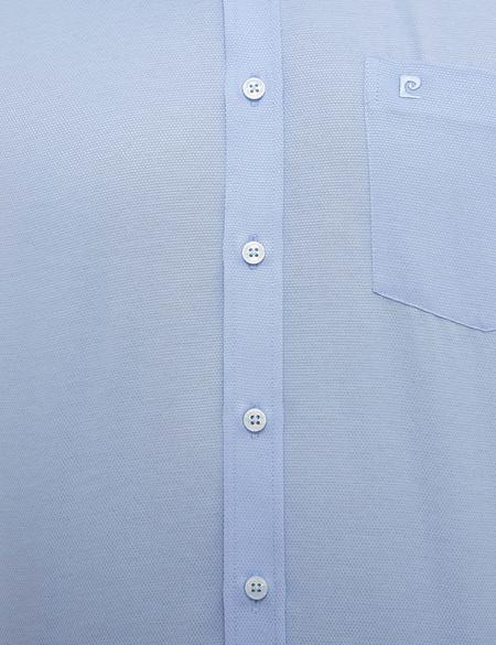 Açık Mavi Regular Fit Armürlü Gömlek - 50209663010