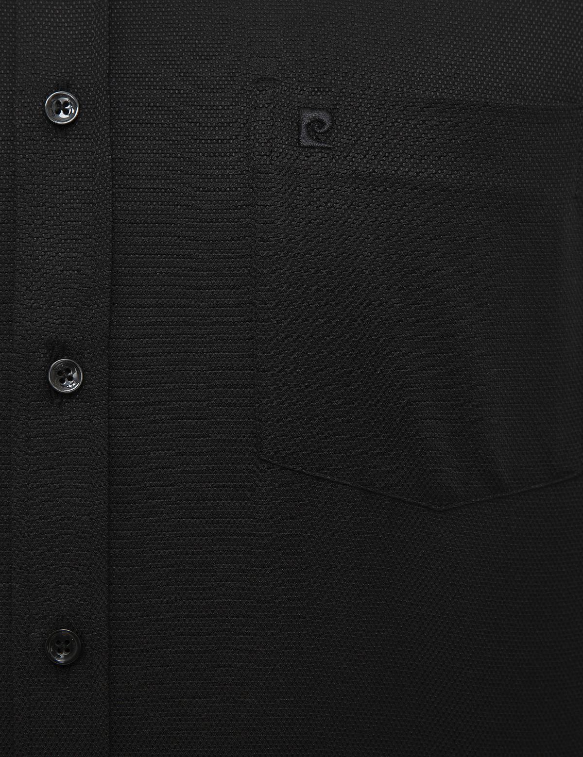 Siyah Regular Fit Armürlü Gömlek - 50209663037