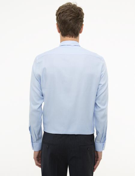 Açık Mavi Slim Fit Uzun Kollu Gömlek - 50209667010