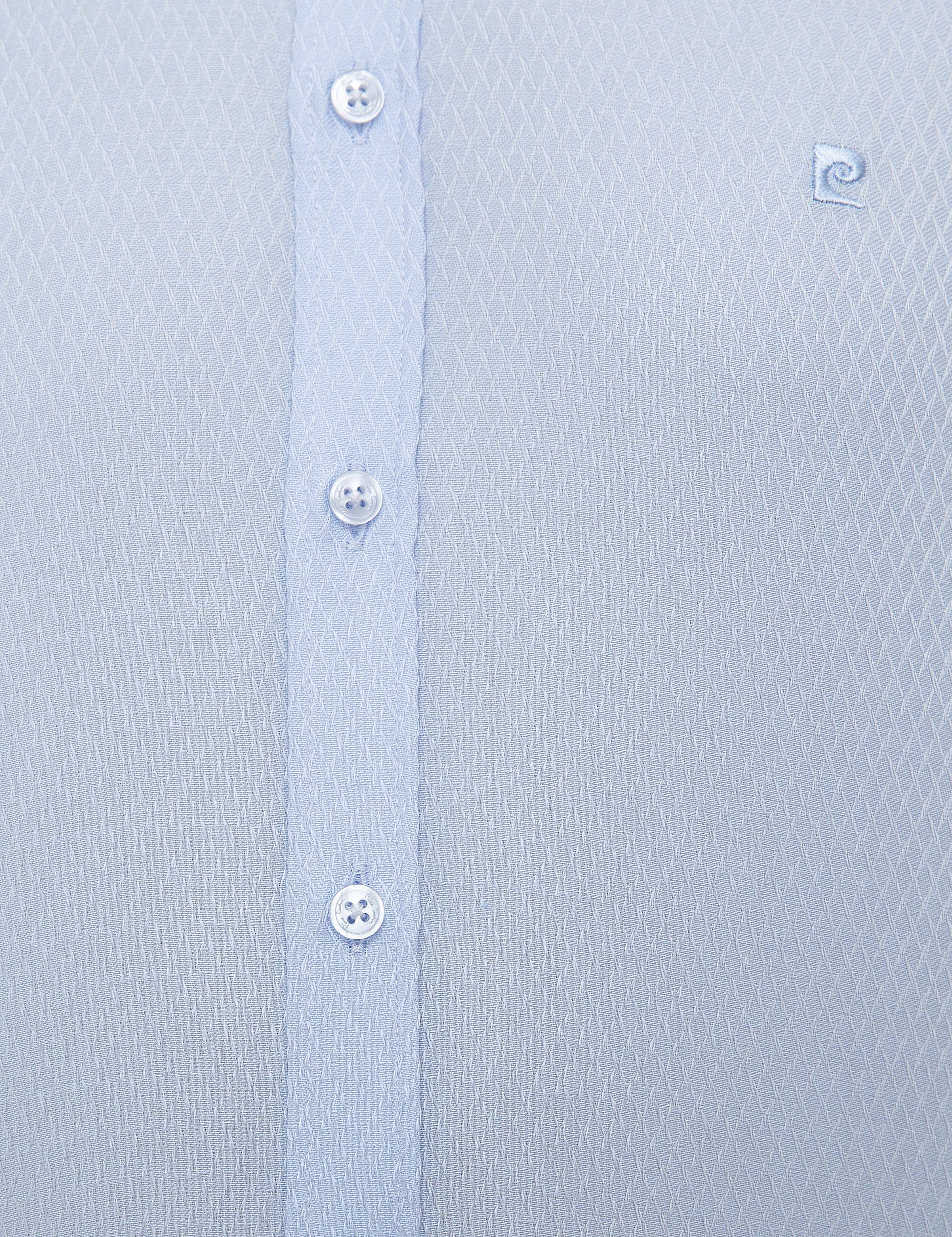 Açık Mavi Slim Fit Uzun Kollu Gömlek