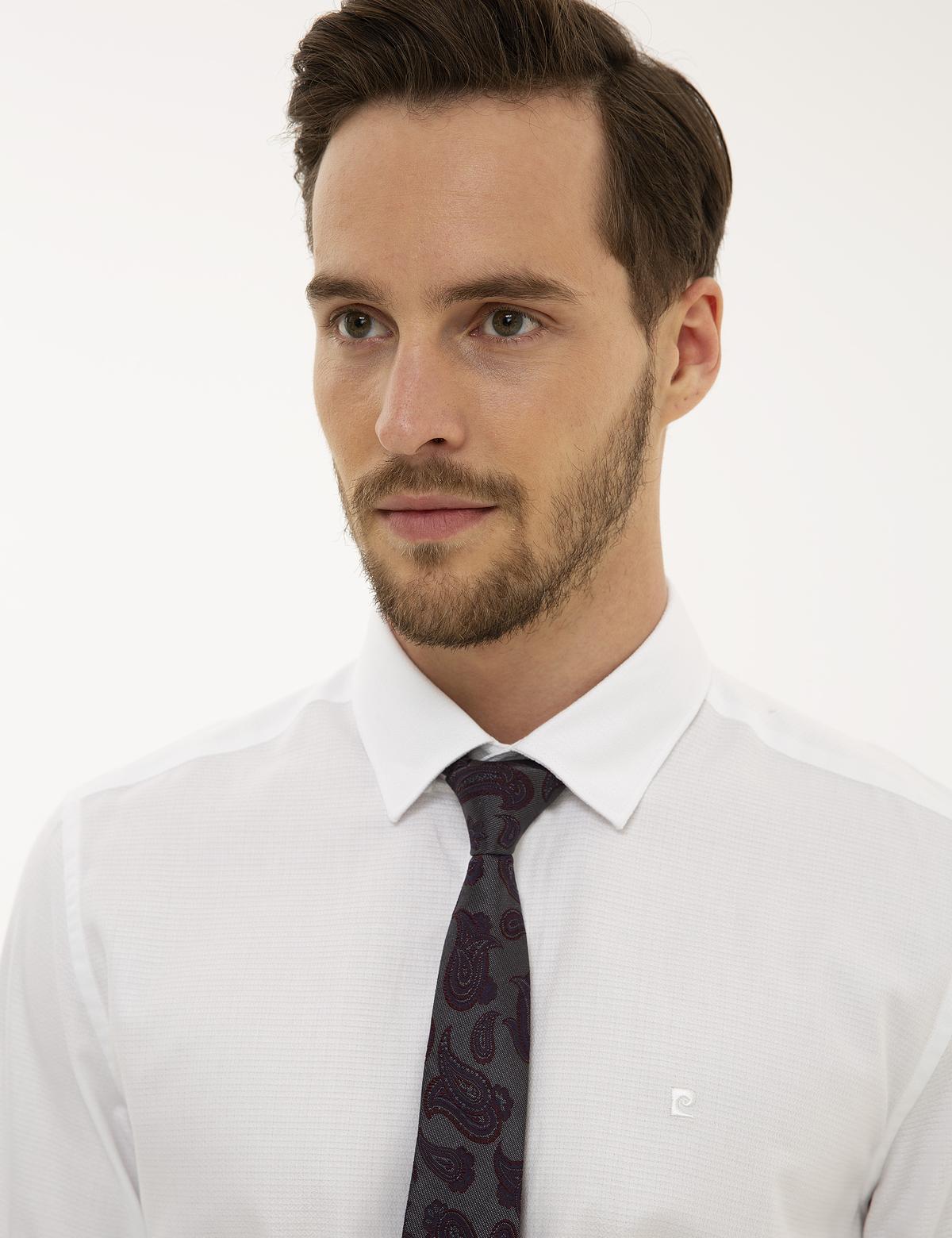 Beyaz Slim Fit Uzun Kollu Gömlek - 50219269007