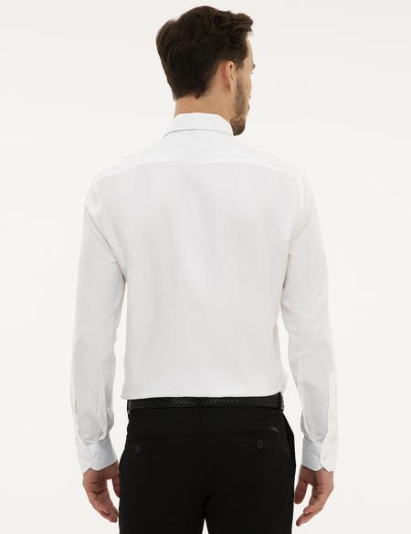 Beyaz Slim Fit Uzun Kollu Gömlek - 50219269007