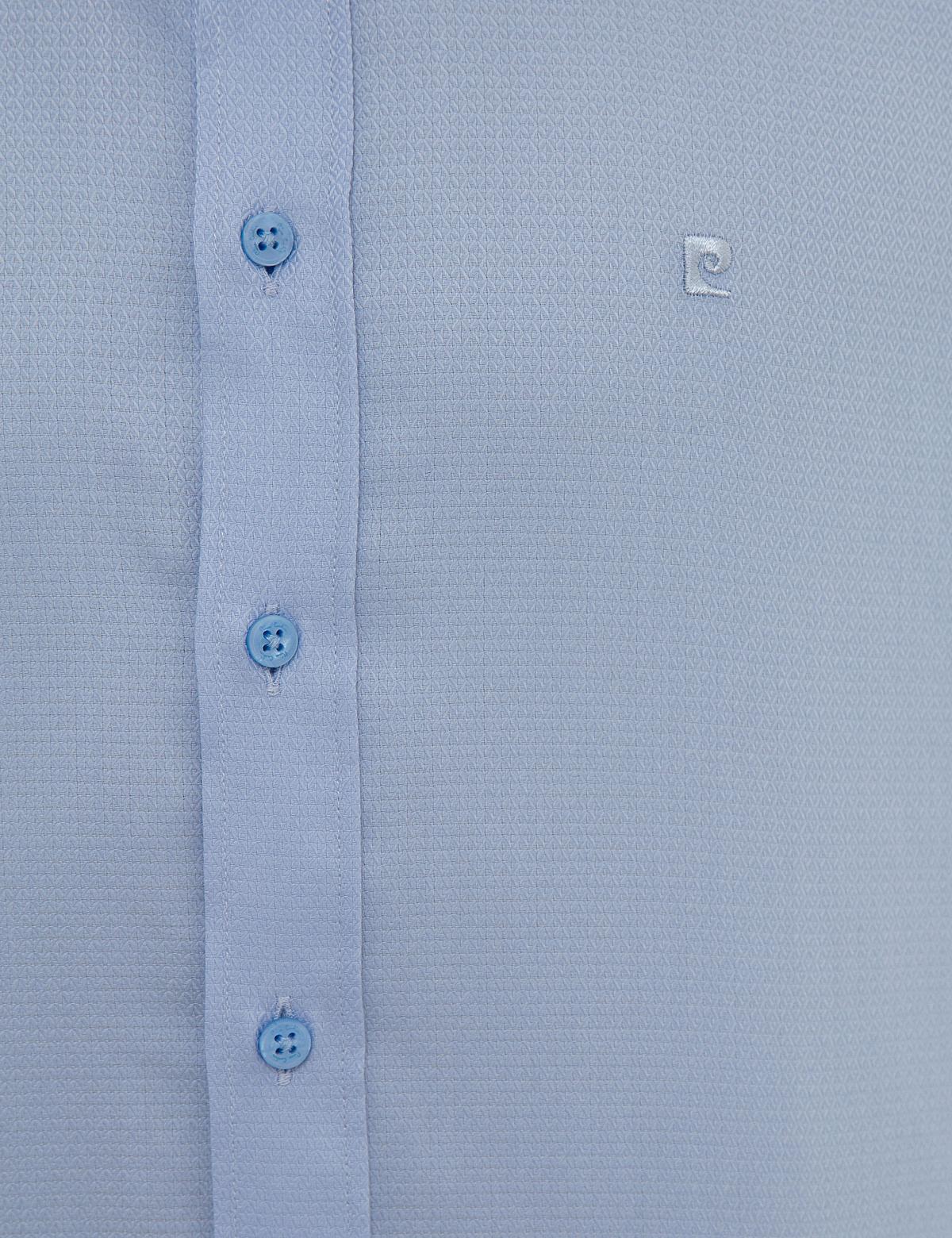 Açık Mavi Slim Fit Armürlü Gömlek - 50219269018