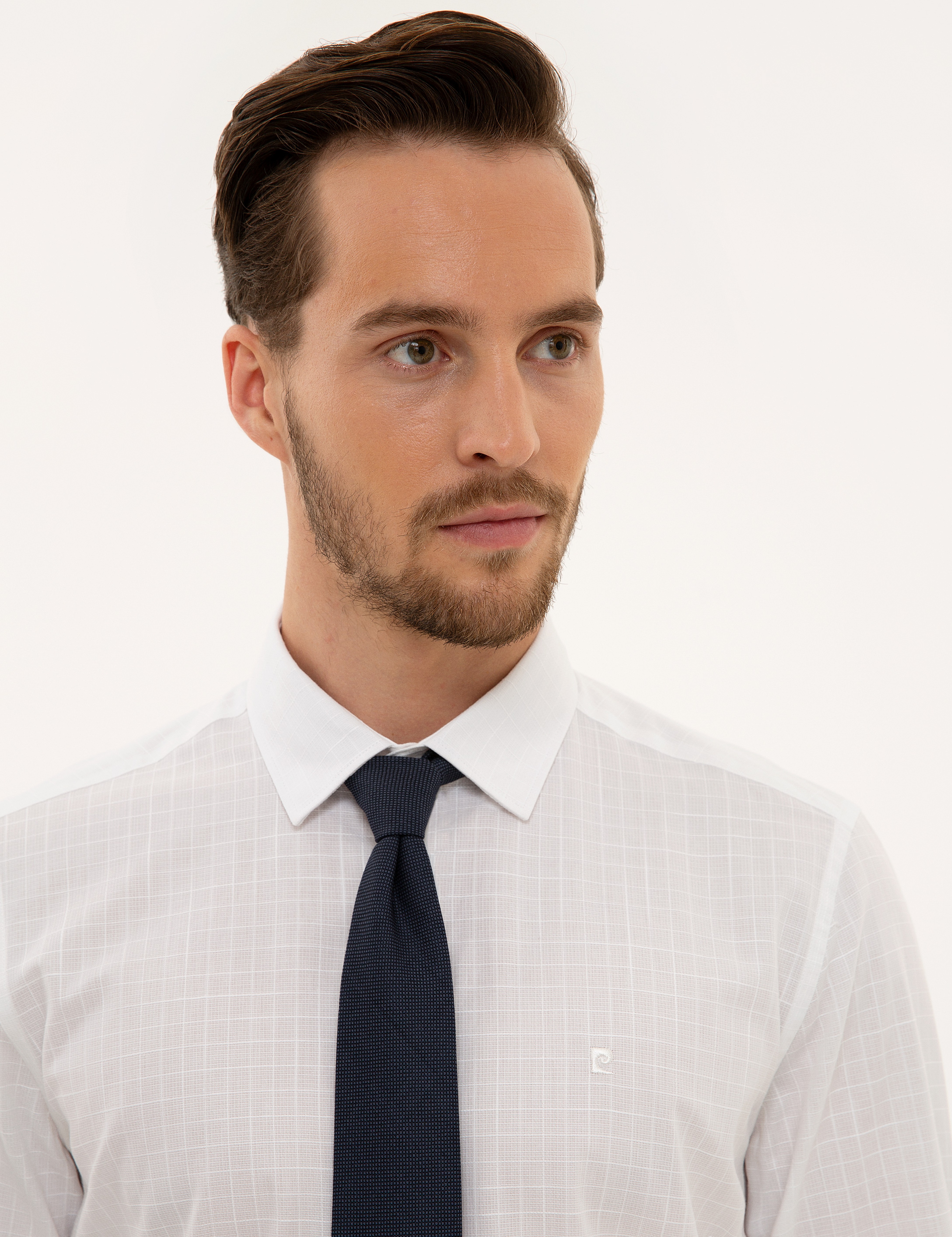 Beyaz Slim Fit Uzun Kollu Gömlek - Image 2