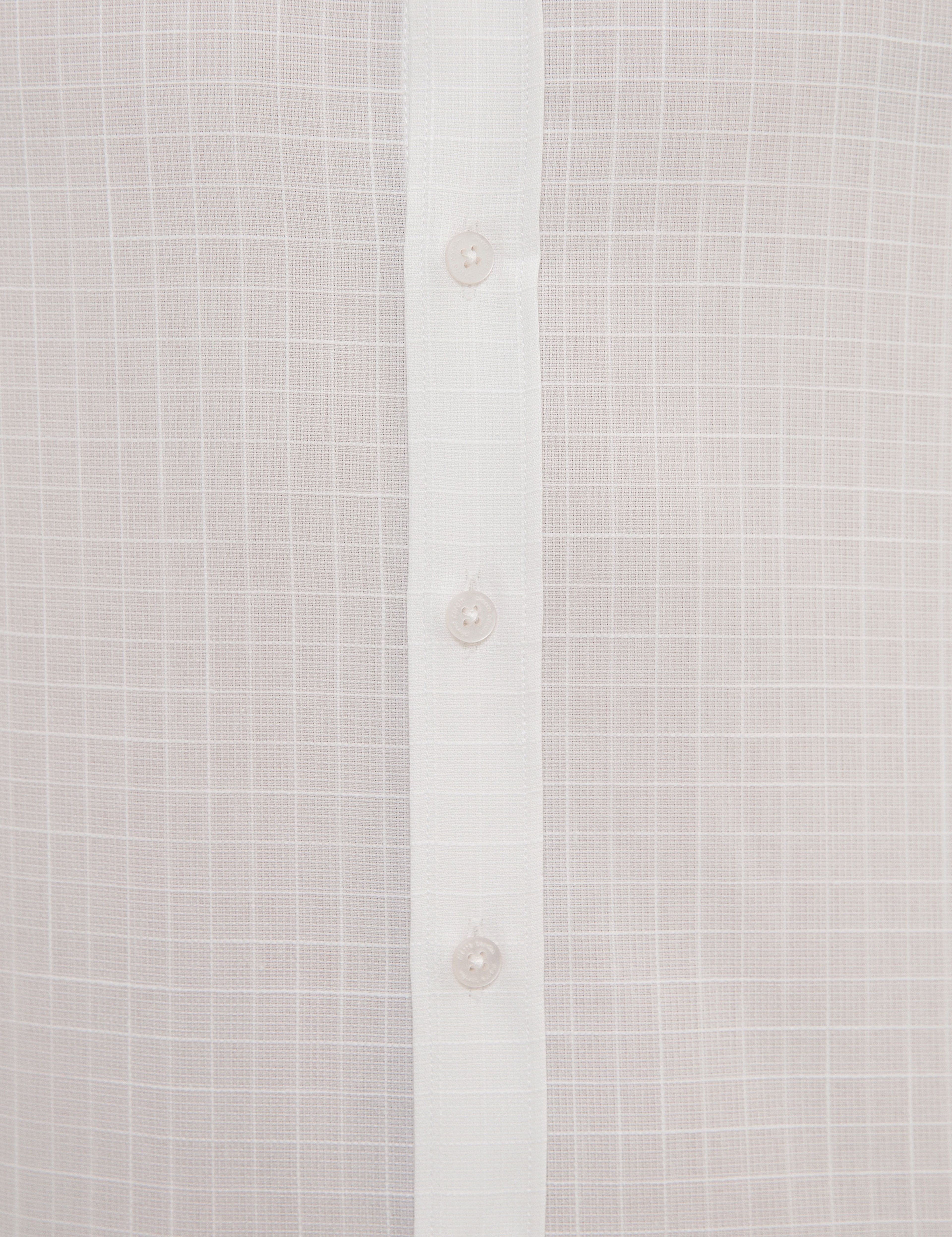 Beyaz Slim Fit Uzun Kollu Gömlek - Image 6